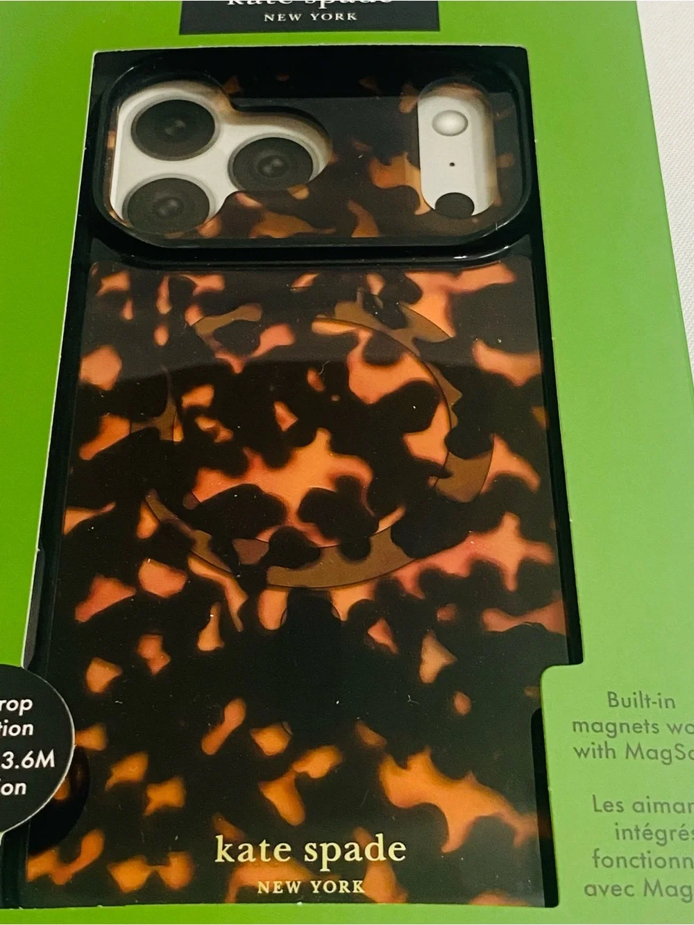 Kate Spade New York Tortoiseshell MagSafe Protective Case – iPhone 17 Pro Max